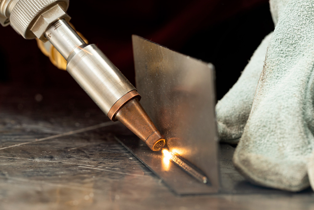 Laser welding, marking and finishing support