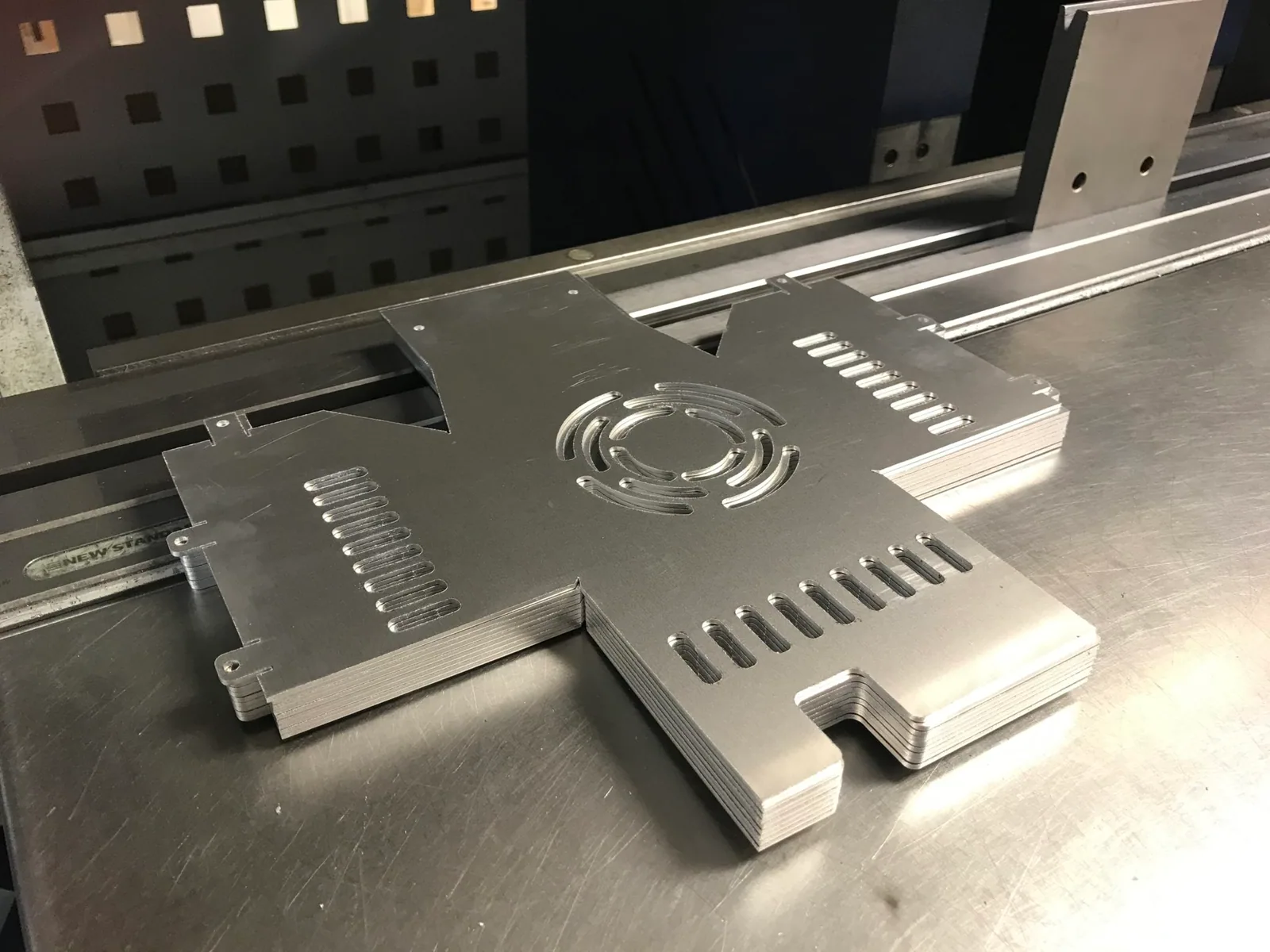 Aluminium parts cut from sheet for vehicle components